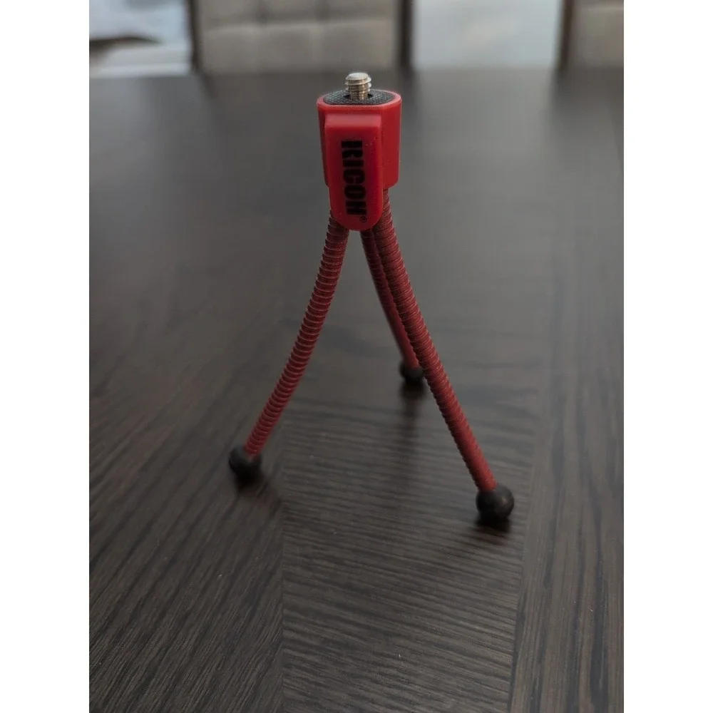 Vintage Ricoh Mini Tripod Red Camera Flexible Legs Sturdy